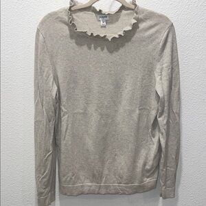 J. Crew Women's Ruffle Neck Sweater